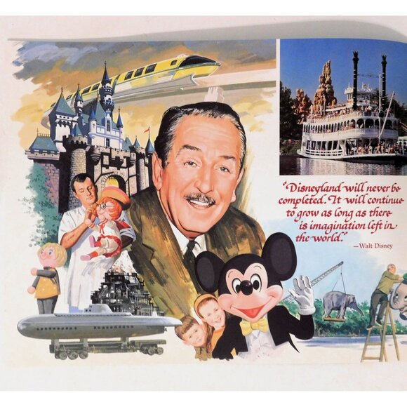 Walt Disneys Disneyland Pictorial Souvenir Booklet 1980s Colorful Photos - Picture 5 of 6